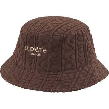 Sombreros Supreme Terry Pattern Crusher Marrones | Supreme 488IS